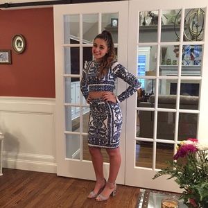 2-piece printed dress